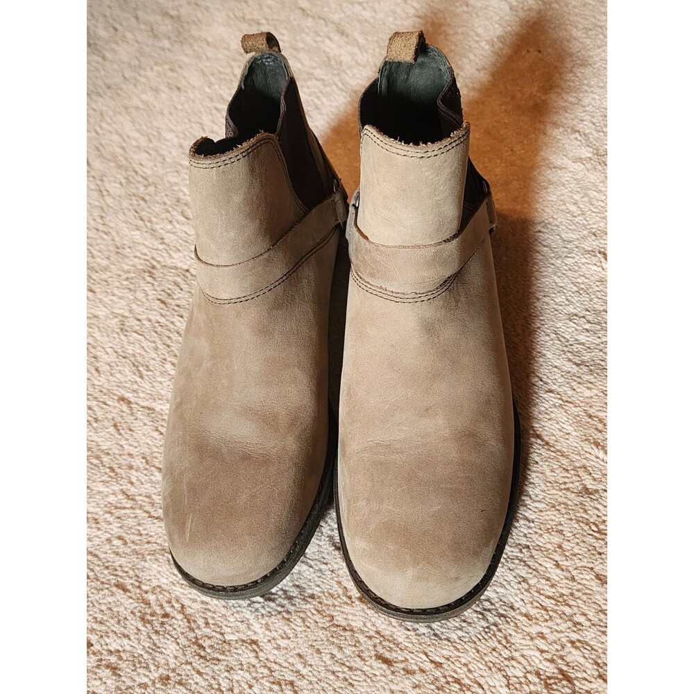 Teva De La Vina Dos Chelsea Boots Size 6.5 Tan Ankle Boots Water Proof Leather